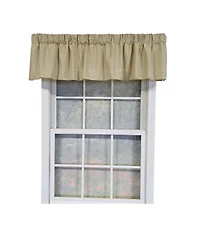 Rlf Home 100% Cotton Crosswell Tailored Fully lined Windows Rod Pocket Valance 76" x 14" Sage