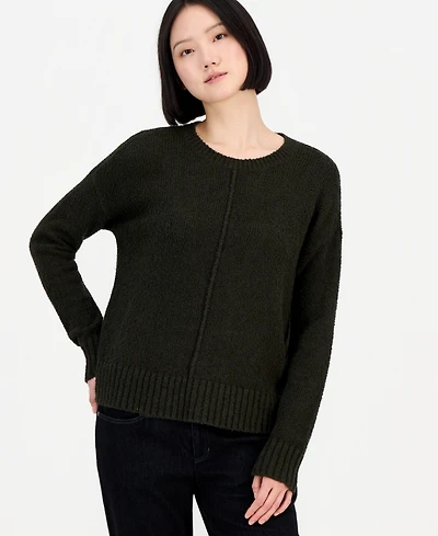 Eileen Fisher Women's Long-Sleeve Crewneck Sweater