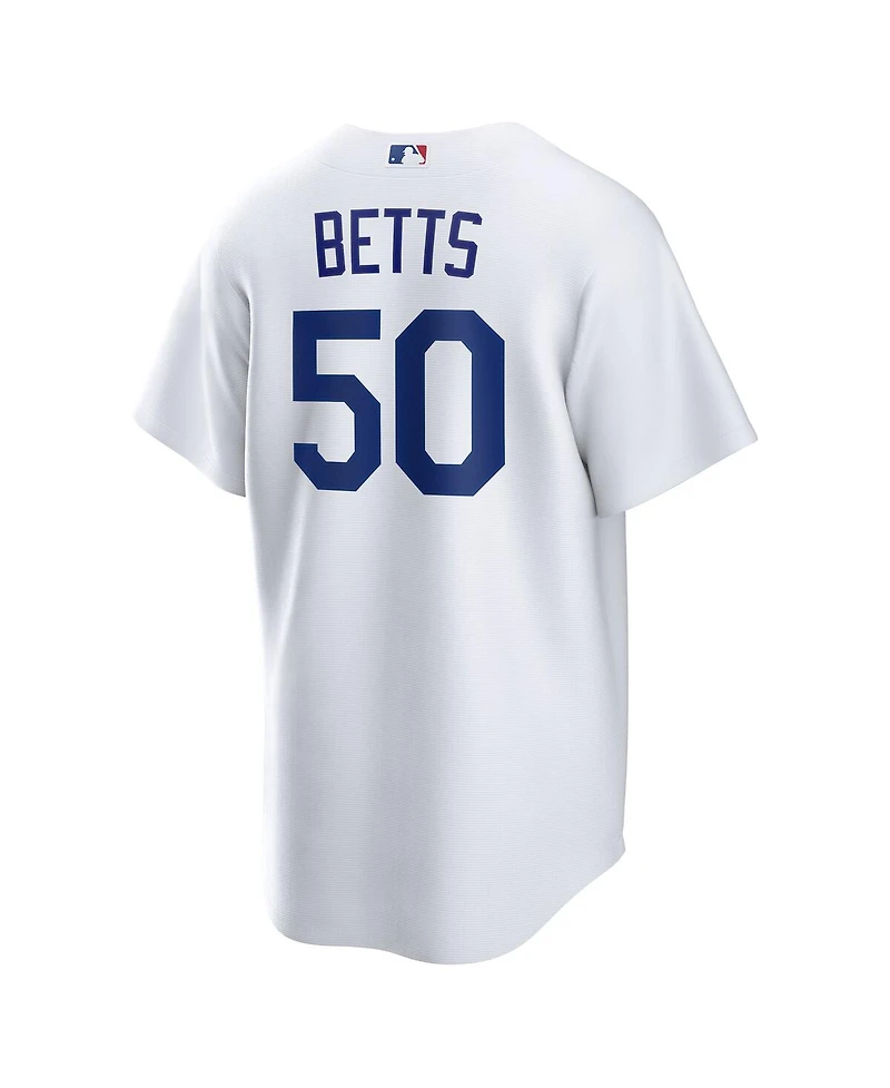 Nike Men's Mookie Betts White Los Angeles Dodgers 2025 World Series Home Replica Player Jersey