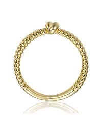 14K Gold Plated/White Plated with Cubic Zirconia Miami Cocktail Ring