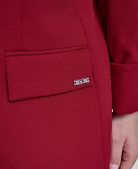 Calvin Klein Plus Open Front Rollback Cuff Jacket