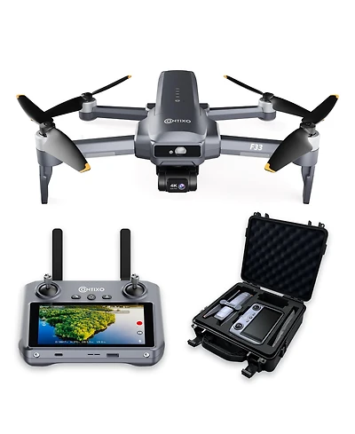 Contixo Drone with 4K Uhd Camera for Adults, " Touch Screen Remote with 6000M Range, Auto Return, Wind Resistance, 40 Mins Intelligent Flight Tim