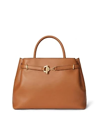 Lauren Ralph Leather Blaike Satchel Bag