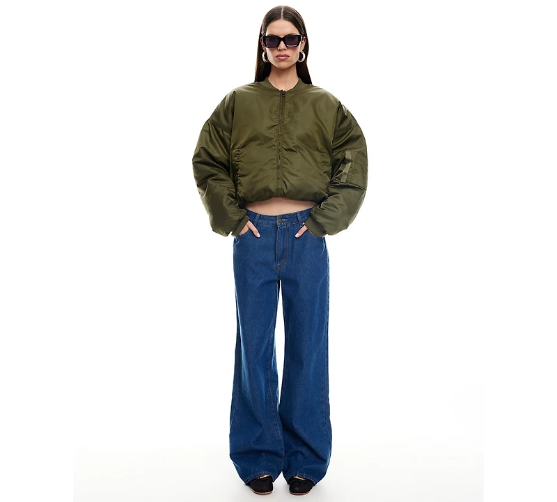 Lioness Women's Essential Zippered Bomber Jacket