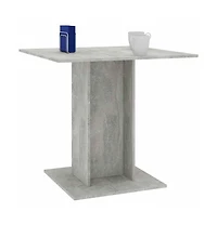 Dining Table Concrete Gray 31.5"x31.5"x29.5" Engineered Wood