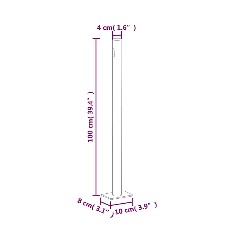 Retractable Side Awning 63"x196.9