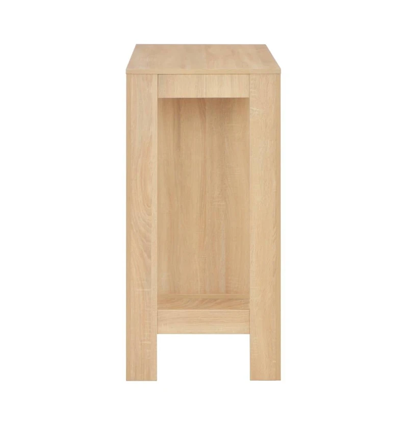vidaXL Bar Table with Shelf Oak 43.3"x19.7"x40.6"