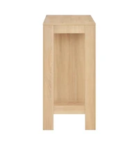 vidaXL Bar Table with Shelf Oak 43.3"x19.7"x40.6"