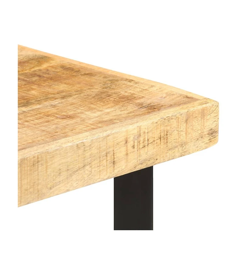 vidaXL Bar Table 23.6"x23.6"x42.1" Rough Mango Wood