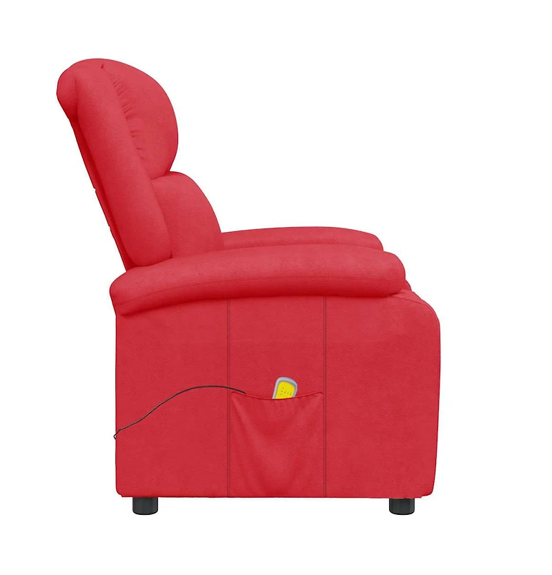 Massage Chair Red Faux Leather