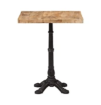vidaXL Bistro Table 23.6"x23.6"x30.3" Rough Mango Wood