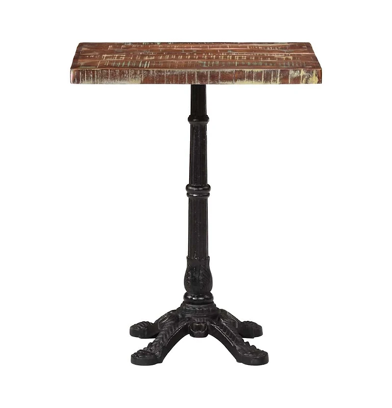vidaXL Bistro Table 23.6"x23.6"x29.9" Solid Reclaimed Wood
