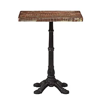 vidaXL Bistro Table 23.6"x23.6"x29.9" Solid Reclaimed Wood