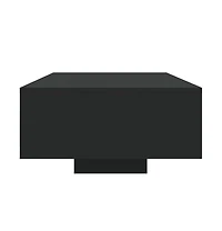 vidaXL Coffee Table with Led Lights Black 33.5"x21.7"x12.2"