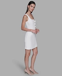 Karl Lagerfeld Paris Women's Square Neck Sheath Dress