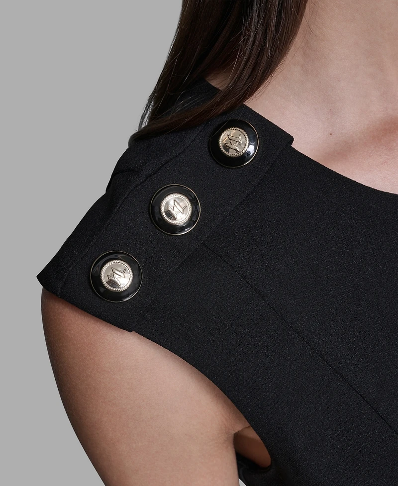 Karl Lagerfeld Paris Women's Scuba Crepe A-Line Dress