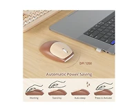 Risokeys Retro Typewriter Wireless Keyboard And Mouse Set - Full-Size Slim Design, Low-Noise - Blue