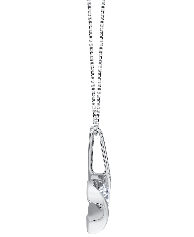 Sirena Lab Grown Diamond Signature Pendant Necklace (1-1/ ct. t.w.) 14K White Gold (also Yellow Gold