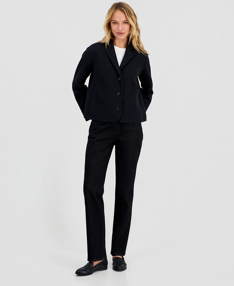 Eileen Fisher Women's Knit Notch-Collar Jacket