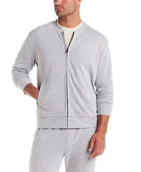 Vintage & Black Men's Full-Zip Bomber Jacket