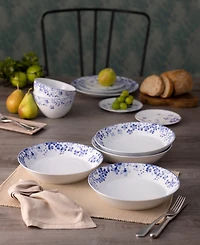 Noritake Bloomington Road Coupe Dinner Bowls, Set of 4, Service For 4