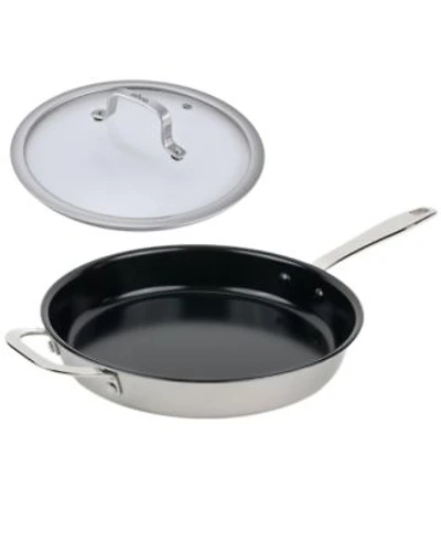 Alva Maestro Stainless Steel Nonstick Frying Pan With Glass Lid