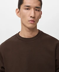 Mango Men's Regular-Fit Cotton Sweatshirt