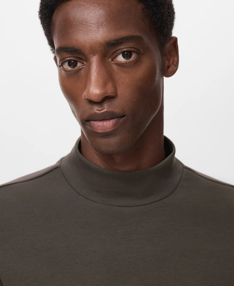 Mango Men's Perkins Neck Long-Sleeved T-Shirt