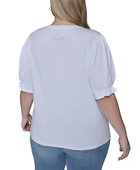 Karl Lagerfeld Paris Plus Crewneck Top