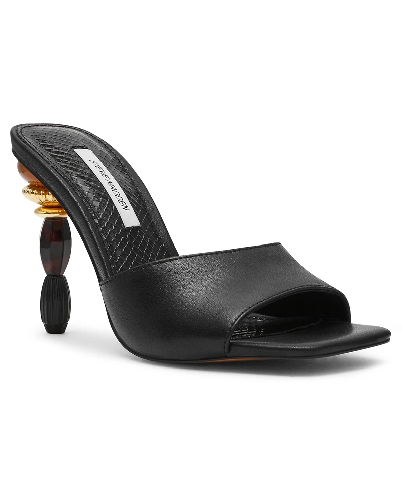 Steve Madden Women's Sia Novelty Square-Toe High-Heel Dress Sandals