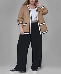 Karl Lagerfeld Paris Plus Wide Leg Pants