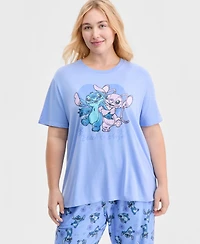 Disney Trendy Plus Stitch & Angel Graphic T-Shirt