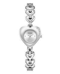 Guess Women's Silver-Tone Analog Watch, 28mm