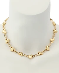 Robert Lee Morris Soho Gold Heart Charm Collar Necklace