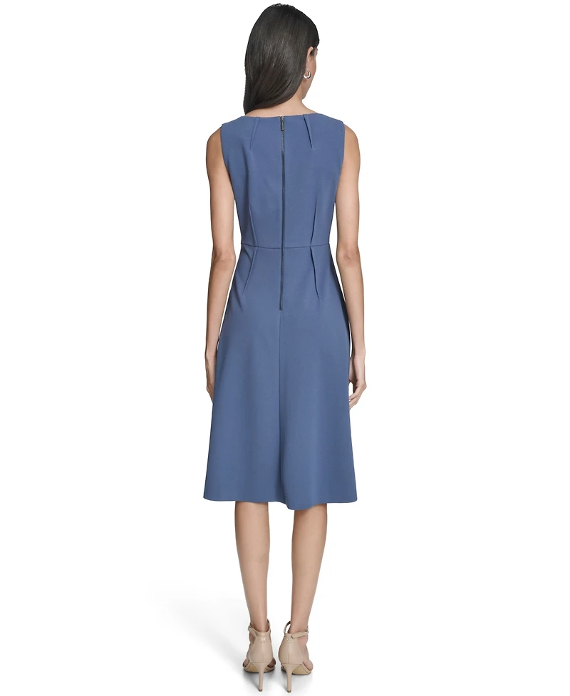 Calvin Klein Women's Sleeveless Seamed Midi Dress