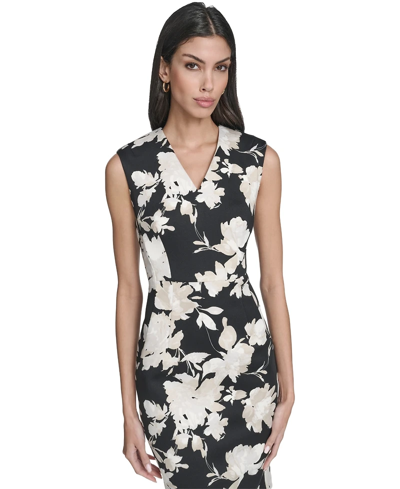 Calvin Klein Women's Printed Sleeveless Dress