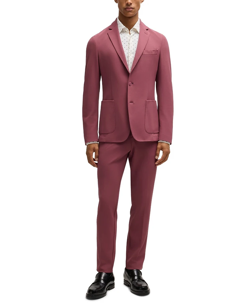 Boss by Hugo Boss Men's Printed Performance-Stretch Slim-Fit Dress Shirt