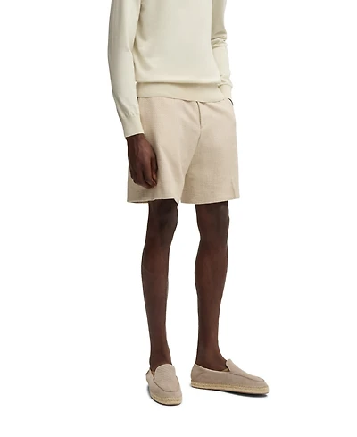 Boss by Hugo Men's Stretch Tweed Formal Shorts