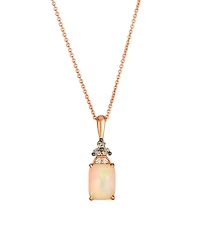 Le Vian Opal (0.75 ct. t.w.), Vanilla and Chocolate Diamond Pendant Necklace (0.08 ct. t.w.) in 14k Strawberry Gold