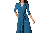 Kiyonna Women's Veronica Ruffle Evening Gown