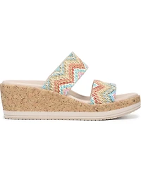 LifeStride Women's Resort Slide Wedge Sandals