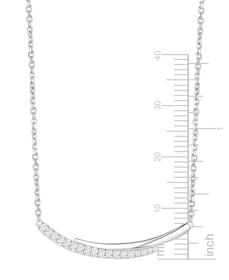 Macy's Diamond Necklace (1/5 ct. t.w.) in Sterling Silver