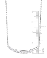 Macy's Diamond Necklace (1/5 ct. t.w.) in Sterling Silver