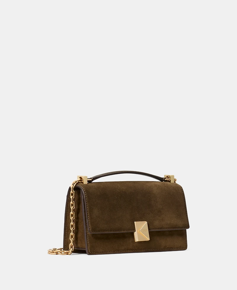 kate spade new york Deco Suede Mini Flap Chain Crossbody Bag