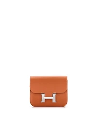 Pre-Owned Hermes Constance Slim Wallet Evercolor