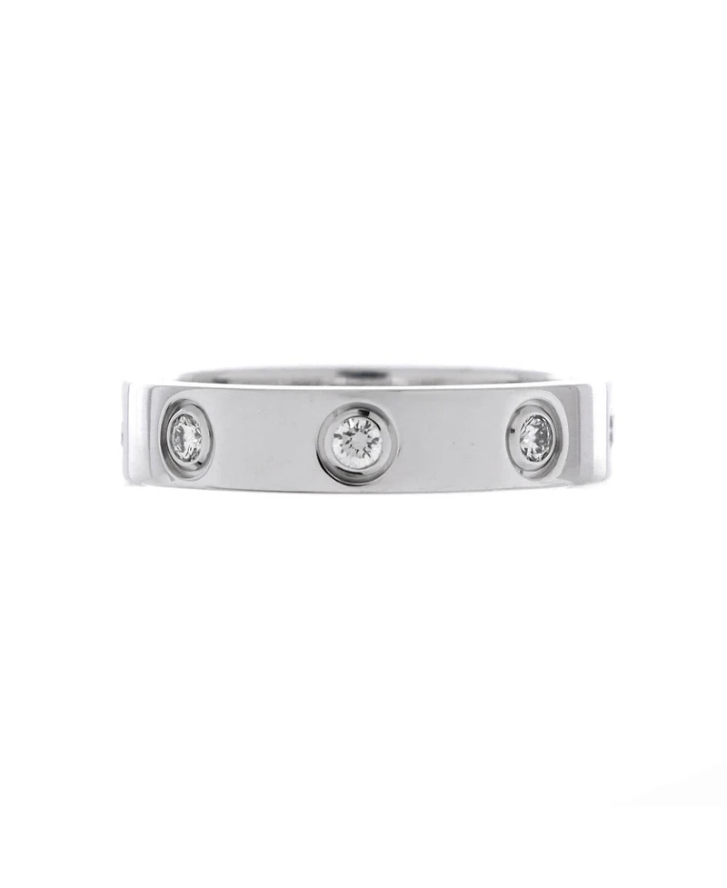Pre-Owned Cartier Love Wedding Band 8 Diamonds Ring