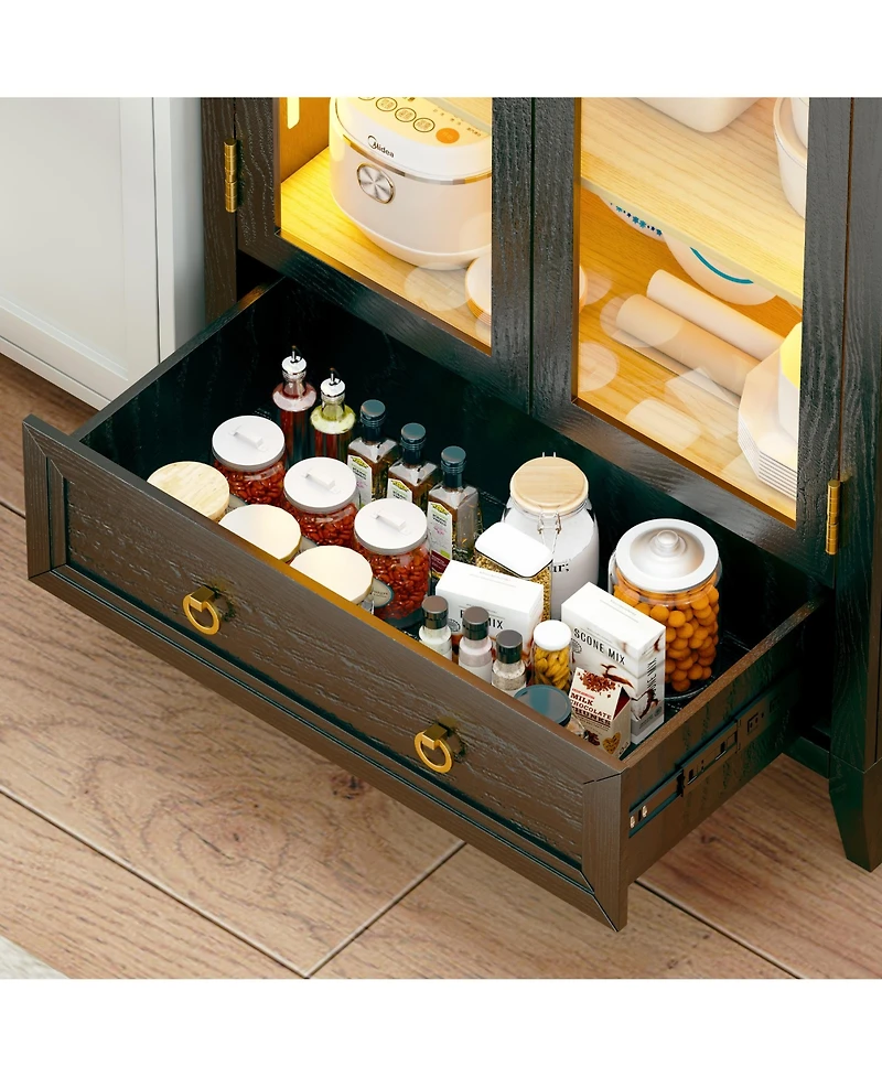 Vlsrka Vanity Makeup Desk with Mirror and Lights