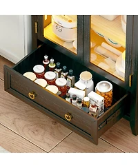 Vlsrka Vanity Makeup Desk with Mirror and Lights