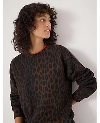Hush Women's Leopard Print Sweatshirt