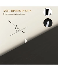 Homcom Bohemian Sideboard with 2 Rat Doors and Shelves